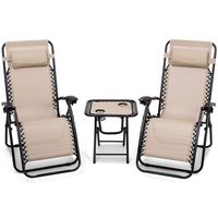 Chaise de luxe pliante et réglable pour l'extérieur, inclinable sur le côté de la piscine, sans gravité, pour la plage
