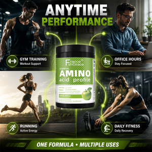 Fabricant de suppléments d'acides aminés Shecome de qualité supérieure avec Guarana pour la concentration et la récupération musculaire, poudre d'acides aminés au goût pomme verte - Product Image 4