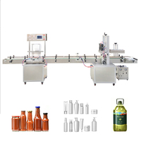 Machine de remplissage et de bouchage automatique haute performance pour bouteilles en PET et en verre, idéale pour l'emballage d'eau, de jus et de pâtes