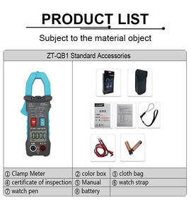 มัลติมิเตอร์แบบดิจิตอล ZOYI ZT-QB1 พร้อมจอ LCD - Product Image 4