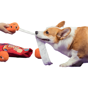 Puzzle en peluche de haute qualité boule de fromage jouet sonore en peluche à mâcher jouet pour chien et chat - Product Image 3