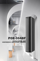 Enceinte colonne sonore passive murale 100W avec matrice de haut-parleurs 4 et 3 pouces pour centre de conférence