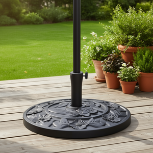 Base per Ombrellone da Esterno D0100XUYKQ7, 20 Pollici, Semicircolare in Metallo a Forma di V, Resistente per Giardino e Terrazza - Product Image 2