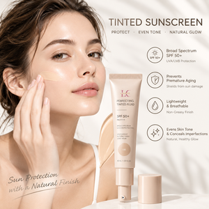 <span class=keywords><strong>Crème</strong></span> <span class=keywords><strong>solaire</strong></span> <span class=keywords><strong>teintée</strong></span> hydratante Lance Private Label SPF 50 à large spectre, respirante, couvrance naturelle, <span class=keywords><strong>crème</strong></span> <span class=keywords><strong>solaire</strong></span> minérale - Product Image 2