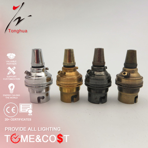 Chất lượng cao <span class=keywords><strong>B22</strong></span> Brass giữ đèn Antique kim loại Bayonet bóng đèn chủ ánh sáng ổ cắm - Product Image 1