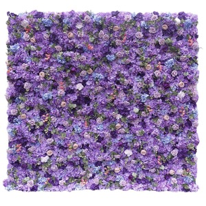 Customized birthday party purple <b>artificial</b> <b>flower</b> background <b>wall</b>, wedding Valentine's Day party fake <b>flower</b> <b>wall</b> decoration - Product Image 5