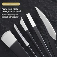 En stock, ensemble d'outils de pédicure professionnels en acier tungstène, coupe-ongles, ciseaux de manucure, dissolvant de cuticules, emballage en sac zippé