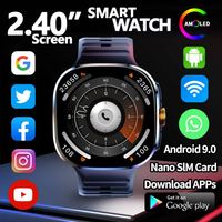 Montre connectée 4G M99 (8+128G) avec système Android 10.0, GPS, WIFI, carte SIM, écran AMOLED grand format 2,4 pouces 720*720, tracker d'activité