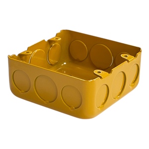 Caja eléctrica cuadrada de 2 bandas de metal galvanizado - Product Image 5