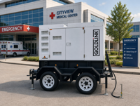 Groupe électrogène diesel mobile Cummins 200 kVA/160 kW, groupe électrogène diesel sur remorque 200 kVA, générateurs diesel 160 kW