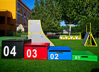Equipo de Entrenamiento Físico para Niños, Juego de Cajas Pliométricas Suaves para Educación Temprana y Gimnasio