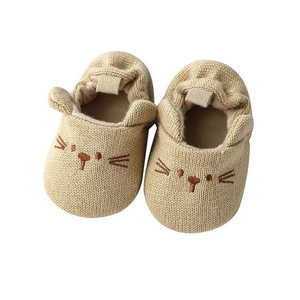 Chaussures pour bébé et tout-petit à semelle souple respirante, chaussures pour bébé de 6 mois, tissu en coton, premières chaussures de marche pour bébé - Product Image 1