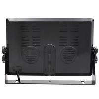 DC12V & 24V 1024*600 HD 9 ''1080P AHD & CVBS pengenalan otomatis 4 CH Quad Car Monitor dengan Built-in DVR, Max mendukung 256
