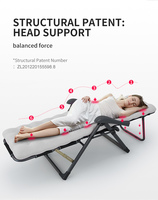 Chaise pliante moderne pour l'extérieur Zero Gravity Chaise de jardin en métal ou chaise à bascule pour la plage-pour l'intérieur et l'extérieur