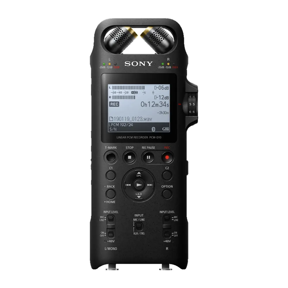 SONY PCM-D10 3方向に調整可能なマイクを備えた高解像度デジタルオーディオレコーダーデジタルボイスレコーダー