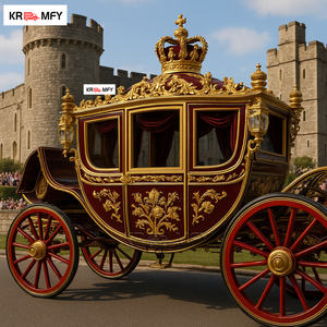 Carruaje de Caballos Eléctrico de Lujo para Exteriores, de Alta Calidad, Estilo Clásico, para Bodas Reales - Product Image 5