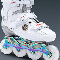 Patins à roulettes de slalom en fibre de carbone pour adultes, patins à roulettes de freestyle professionnels, cadre CNC, roulements ABEC, chaussures de patinage