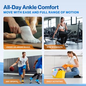 Soporte de Tobillo para Alivio de la Fascitis Plantar, Manga de Compresión para Tobillo para Mujeres y Hombres con Tendinitis - Product Image 6