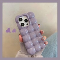 Funda Protectora para Teléfono iPhone 18 17 16 15 14 13 12 Pro Max, Diseño 3D de Huevo, Color Caramelo, a Prueba de Golpes, Acabado Brillante