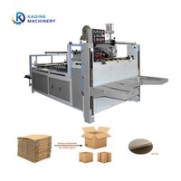Máquina de encolado de cartón corrugado semiautomática para hacer cajas de cartón corrugado