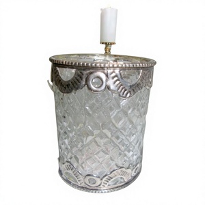 Linterna de hierro de diseño tradicional Tealight Votive Glass y Metal Design Glass & Votive para la decoración del hogar - Product Image 1
