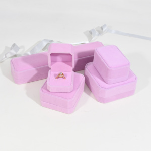 Wholesale Handmade Necklace Bracelet Earring Ring Jewellery Packaging <strong>Box</strong> Custom Logo Hig End Luxury <strong>Red</strong> Pu Leather Jewelry <strong>Box</strong> - Product Image 2