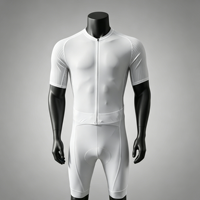 Traje de Ciclismo de Triatlón Unisex de Talla Grande, Transpirable, con Corte Láser, Sin Mangas/Manga Corta/Manga Larga, Cierre Completo, Personalizable, con Acolchado de Gel