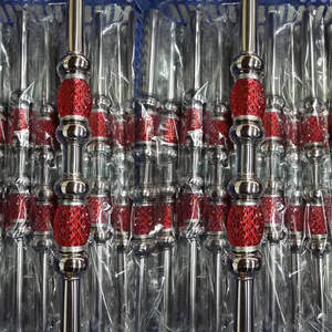 Columna y Barandilla de Escalera de Acero Inoxidable Estilo Europeo con Accesorios de Tubo de Cristal con Flores para Uso Interior/Exterior - Product Image 3