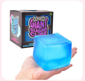 Jouets à presser géants en forme de glaçon de 8 cm pour enfants, cubes de sucre Schyling, cadeaux de fête pour enfants, jouets moelleux, joli cube géant, jouets moelleux pour enfants - Product Image 2