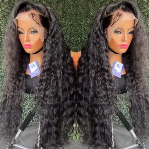 Raw Cambodian Hair Wig 200 Density 30 Inch Hd Deep Wave Lace Frontal Wig 13x4 Lace Front Human Hair Wigs With Baby Hair