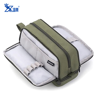Grosir Pabrik tas tempat pensil ritsleting kustom kantong estuche para lpices produk alat tulis Korea dalam stok