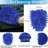 Ensemble de 11 brosses de nettoyage pour voiture, roues, pneus, moteur, intérieur, kit de détaillage