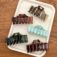 Accessoires pour cheveux Ganchos Para El Cabello Pince à cheveux Acétate Square Sweet Personal Hair Clip