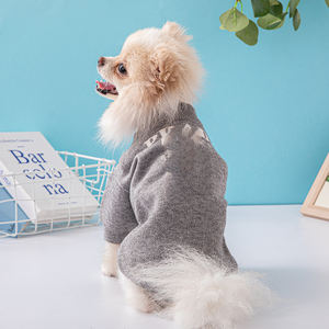 Pull pour chien Pawda, luxe, écologique, en coton imprimé, classique, pour bouledogue français, schnauzer, corgi, chihuahua, chiot, printemps - Product Image 2