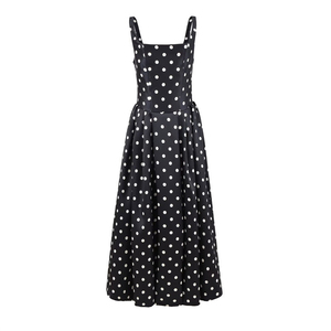 Robe élégante à pois vintage américaine pour femmes, robe de soirée sexy et élégante pour la plage, robe décontractée Vestidos <span class=keywords><strong>3580</strong></span> - Product Image 1
