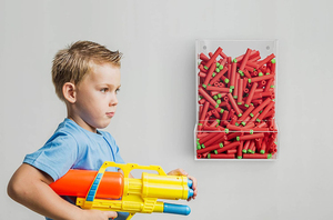 Espositore e Contenitore in Acrilico Trasparente Lucido da Parete per Giocattoli, Organizer per Sala Giochi dei Bambini - Product Image 6