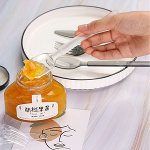 Ensemble de vaisselle jetable noir ensemble de couverts de cuillère en plastique et fourchette en plastique - Product Image 4