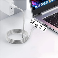 Câble USB-C vers magnétique 3 compatible avec la charge Mags pour accessoire d'ordinateur MacBook Pro 14 16 et Macbook Air Type C