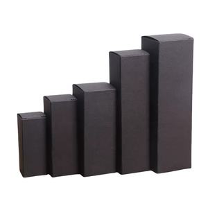 Kotak kemasan kertas Kraft stok kelas atas untuk minyak esensial Perawatan Kulit lipstik cat kuku Krim Mata-putih stok hitam - Product Image 3