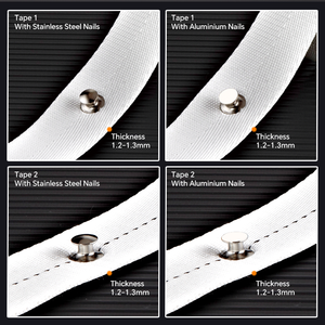 Venta caliente 3cm blanco S cinta de cortina plegable cinta de poliéster plegable ondulado S pista de cortina ondulada <span class=keywords><strong>accesorios</strong></span> <span class=keywords><strong>para</strong></span> el hogar espaciado personalizado - Product Image 3