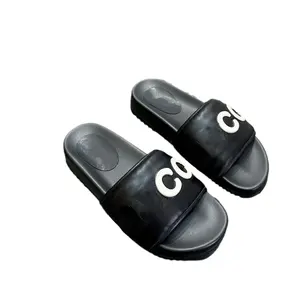 Designer Sandals Womens Mens Hotel Slippers Flip Flops Luxury Flat Rubber Leather Women Beach Shoes