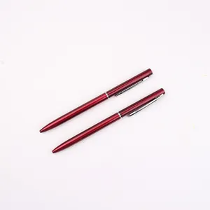 Sonnet Ruby Red Lacquer Gold Trim Slim Ball Pen