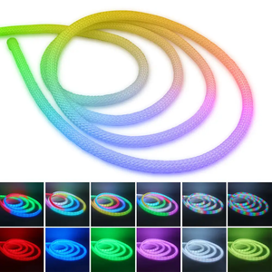 Tiras de Luces LED de Silicona con Textura de Tela, 5M, IP67, para Habitaciones Infantiles, Sala de Estar, Dormitorio, Pasillo, RGBIC Inteligente, Neon <span class=keywords><strong>Flex</strong></span> <span class=keywords><strong>360</strong></span>, Venta al Por Mayor - Product Image 5