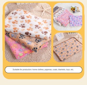 Nuevo 230G tela estampada de franela de doble cara poliéster offset impreso ropa de terciopelo coral tela textil para el hogar - Product Image 4