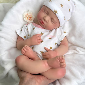 ตุ๊กตาเด็กทารกซิลิโคนแบบเปิดปาก 50 ซม. ตาปิดเหมือนจริง สำหรับเด็กผู้หญิงและเด็กผู้ชาย เหมาะสำหรับเป็นของขวัญ - Product Image 3