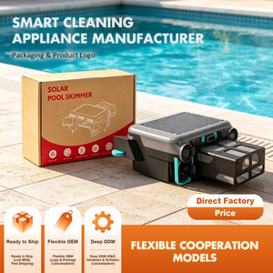 Aspirateur de surface de piscine robotique à énergie solaire de haute qualité avec double charge Robot aspirateur de piscine automatique écumoire extérieure - Product Image 1