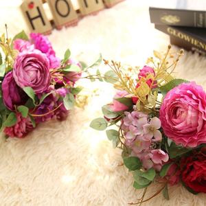 C0246 bouquet de fleurs artificielles de haute qualité, graines de papillon camélia <span class=keywords><strong>Ranunculus</strong></span> <span class=keywords><strong>Asiaticus</strong></span> pour décoration de maison et de jardin - Product Image 3