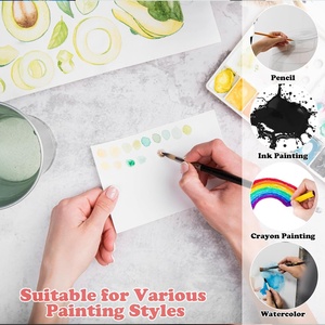 Cartes à aquarelle vierges avec enveloppes, cartes en papier à aquarelle, cartes postales à aquarelle avec enveloppes - Product Image 4