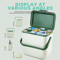 Draagbare koelbox met opdrukbaar logo, harde schaal, voor mannen, houdt fruit, eten, ijs, dranken, bier en wijn vers, 6L 8L