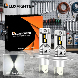Ampoules de Phares LED LUXFIGHTER Q12 Haute Performance H1 <span class=keywords><strong>H4</strong></span> H7 H11 H13 Mini CSP 9005 <span class=keywords><strong>C6</strong></span> M8 F10 F30 Sans Ventilateur 9004 - Product Image 1